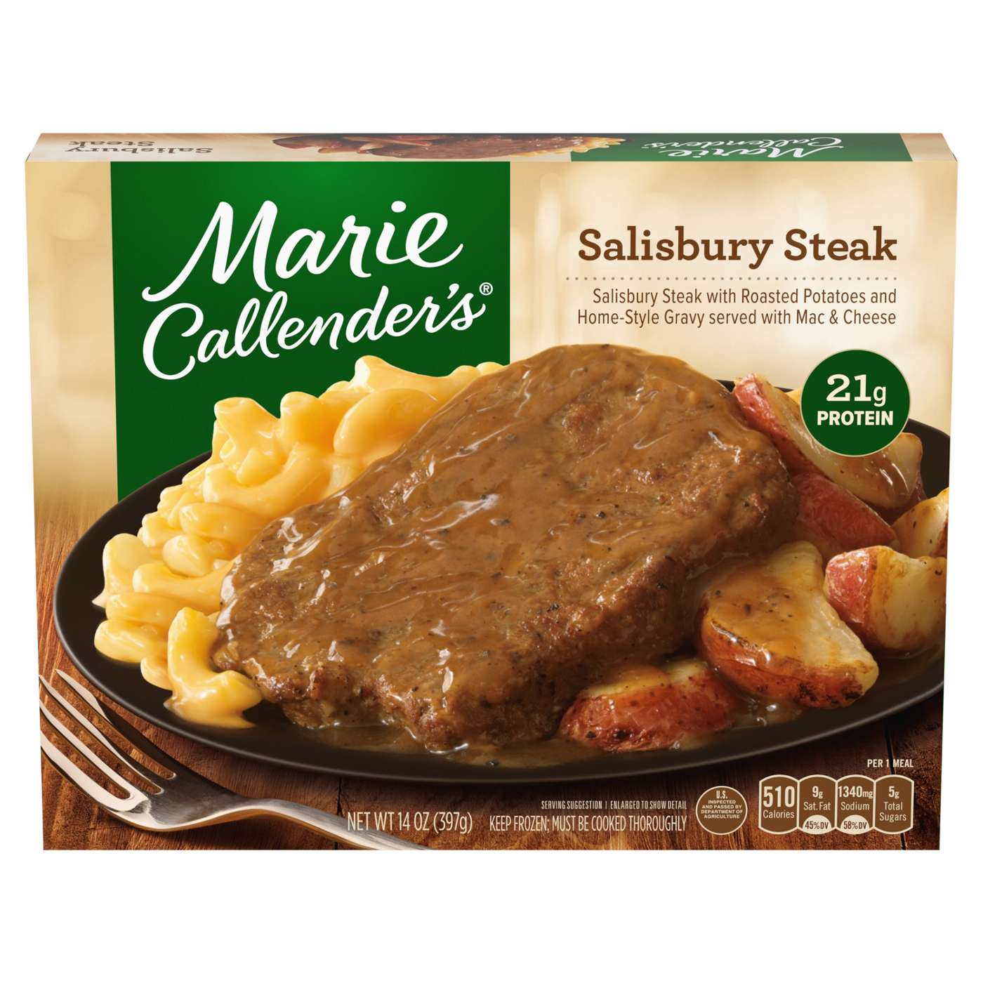 Marie Callender's Salisbury Steak Frozen Meal; image 1 of 4