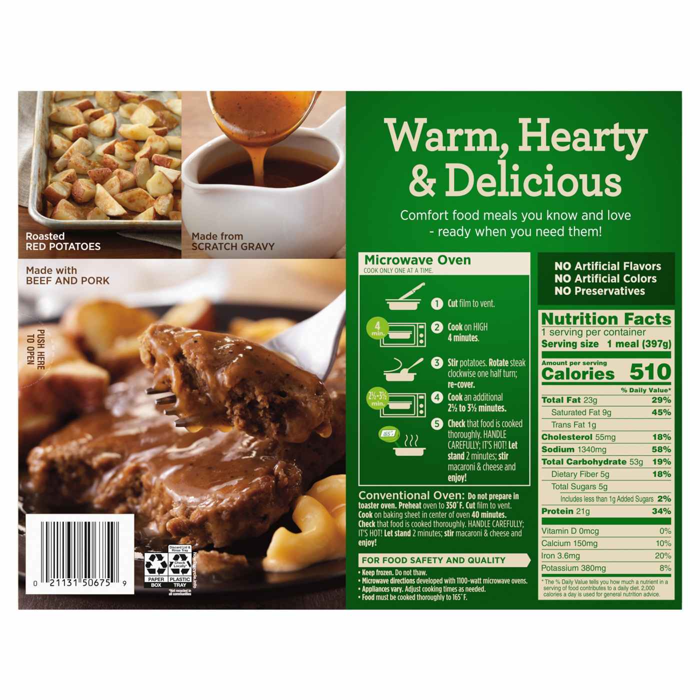 Marie Callender's Salisbury Steak Frozen Meal; image 3 of 4