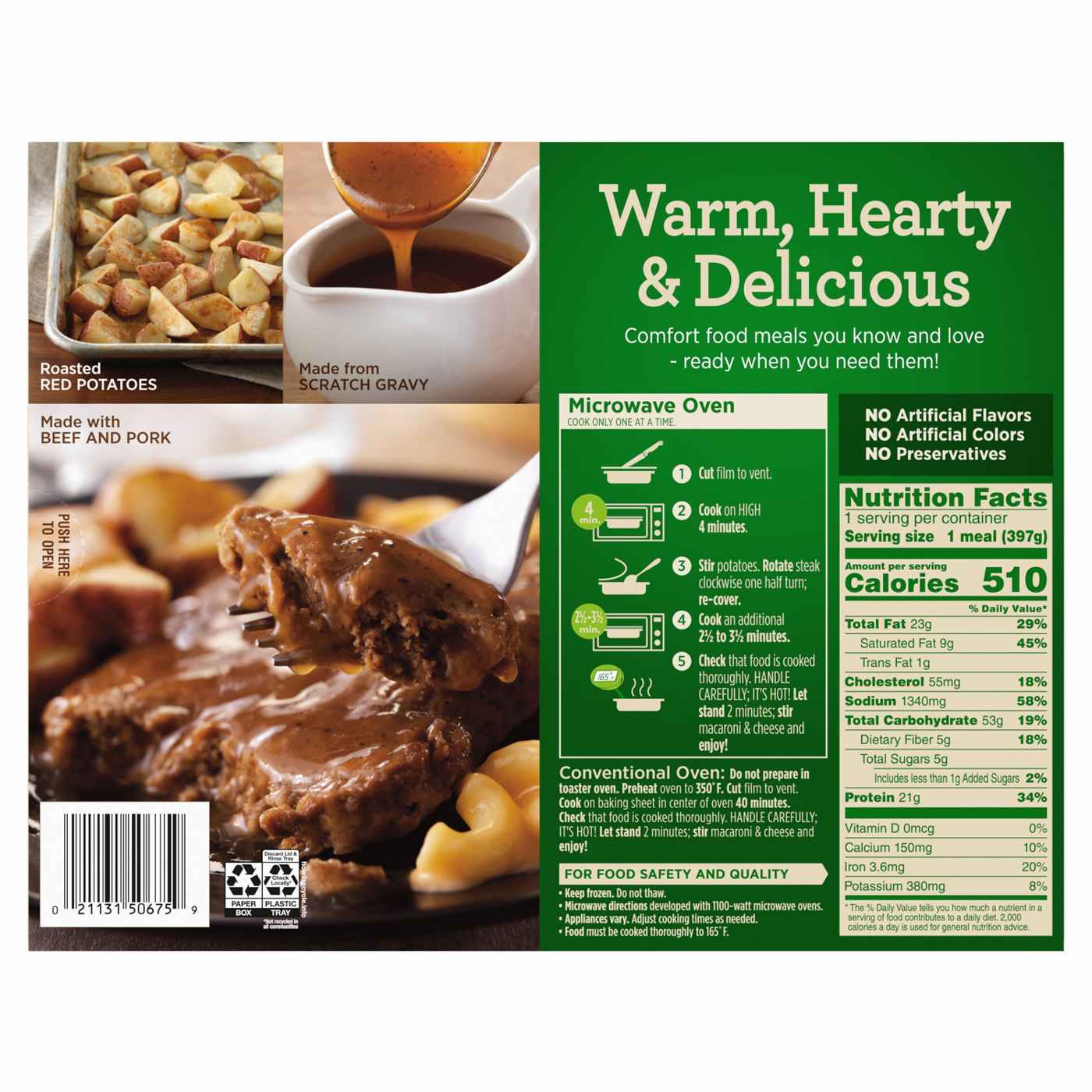 Marie Callender's Salisbury Steak Frozen Meal; image 4 of 4