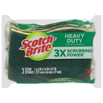 Scotch-Brite Heavy Duty Scrub Sponges, 3 pk