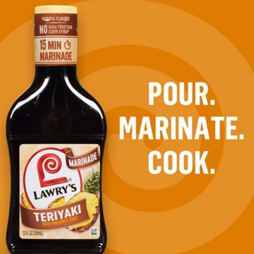 Lawry's Teriyaki with Pineapple Juice Marinade, 12 oz