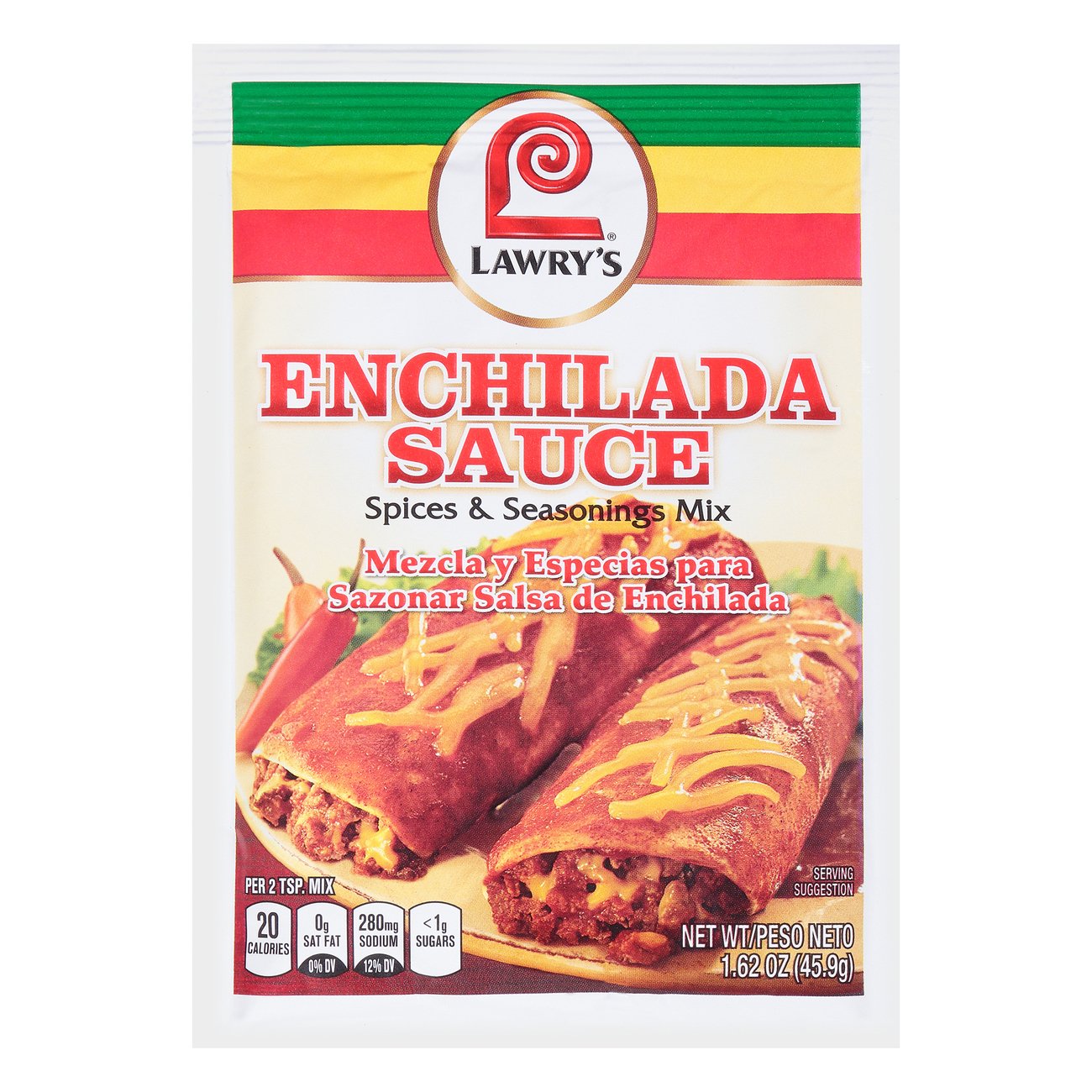 Lawry's Enchilada Sauce Spices & Seasonings Mix - Shop Spice Mixes at H-E-B