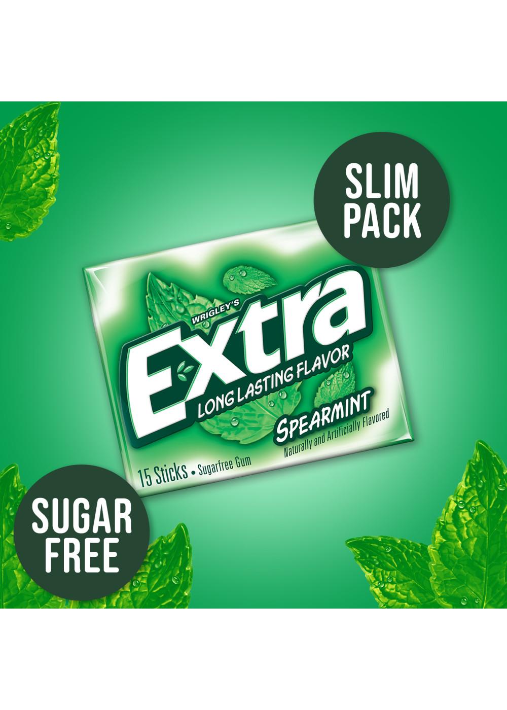 Extra Spearmint Sugar Free Chewing Gum; image 3 of 7