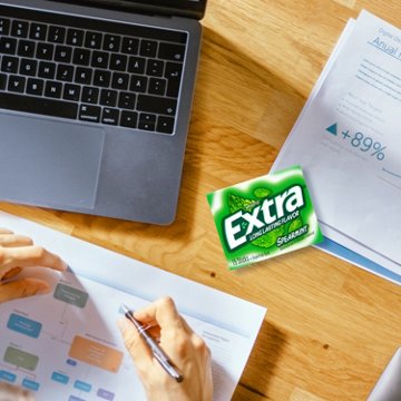 Extra Spearmint Sugar Free Chewing Gum, 15 pc