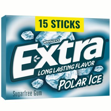 Extra Polar Ice Sugar Free Chewing Gum, 15 pc