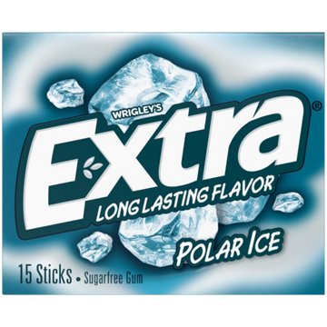 Extra Polar Ice Sugar Free Chewing Gum, 15 pc