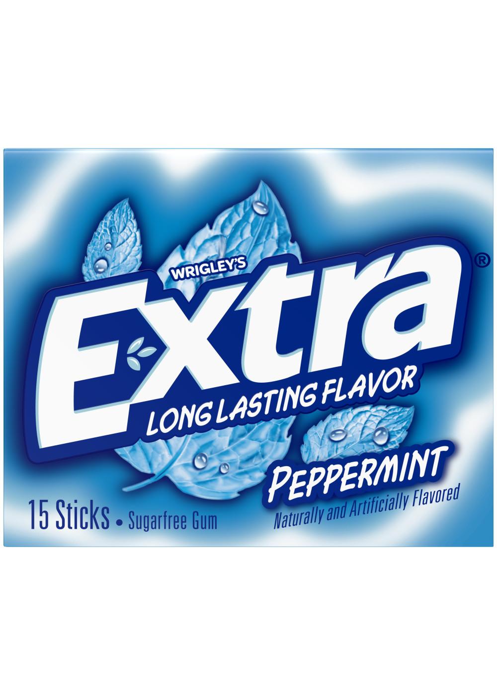 Extra Peppermint Sugar Free Chewing Gum; image 1 of 6