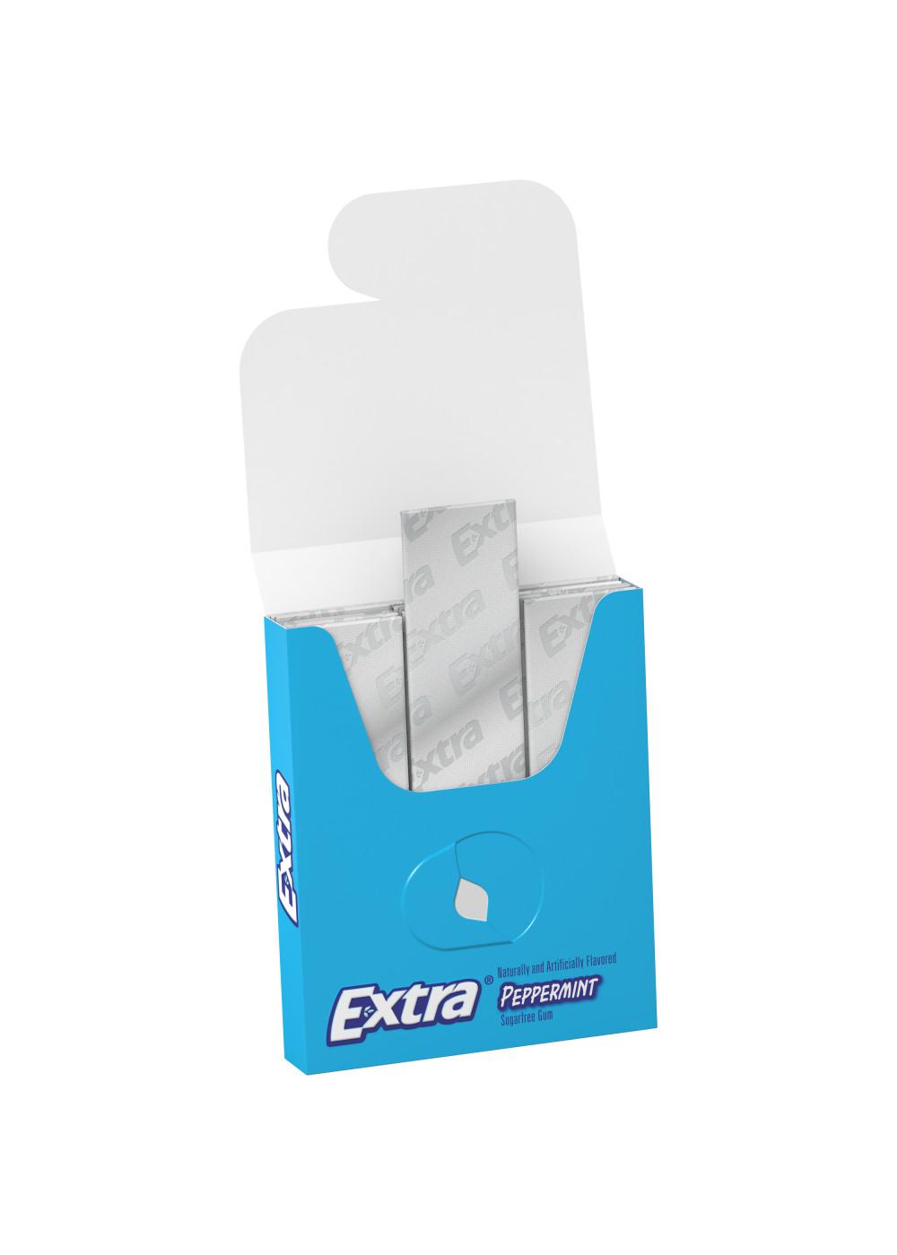 Extra Peppermint Sugar Free Chewing Gum; image 3 of 6