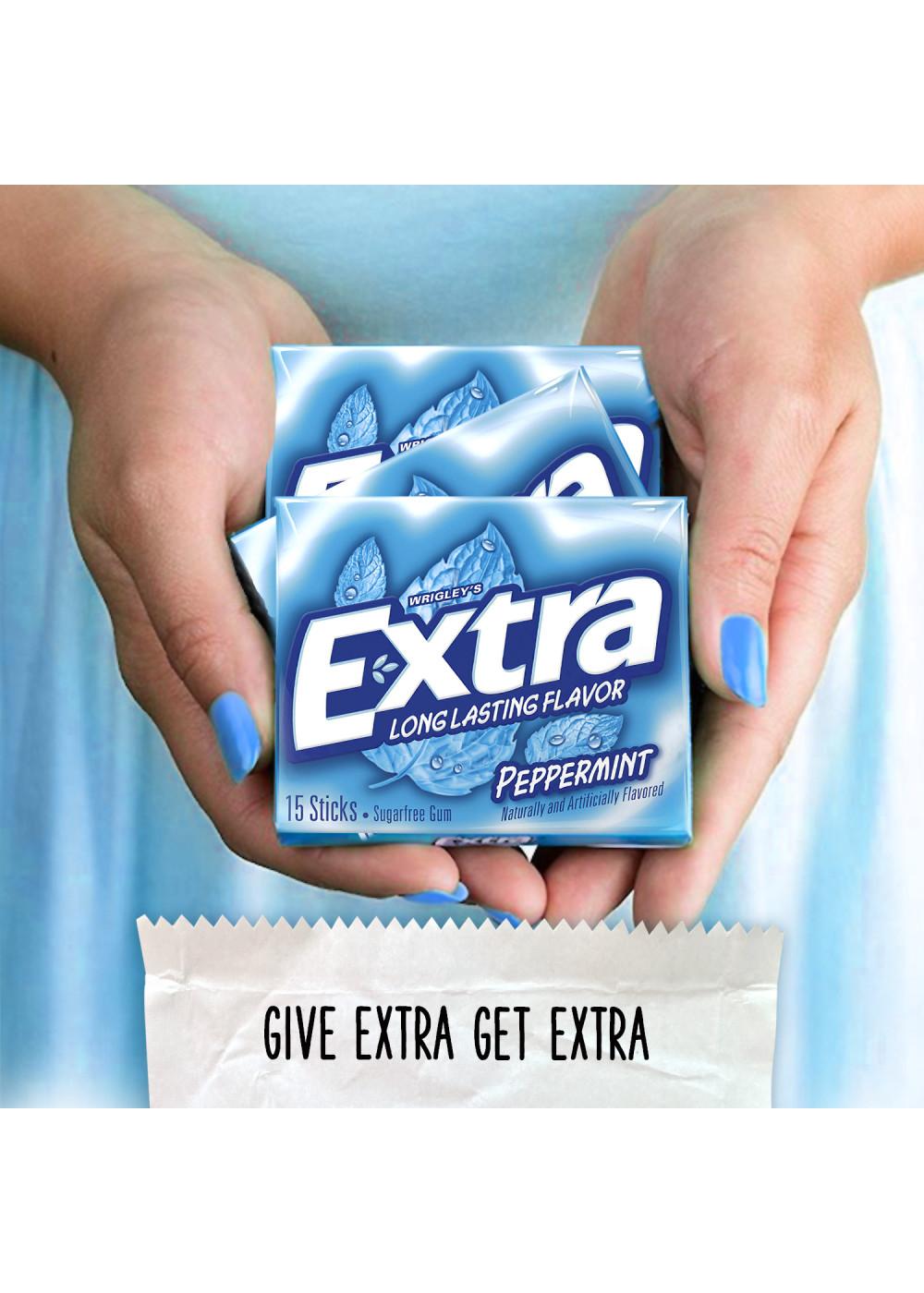 Extra Peppermint Sugar Free Chewing Gum; image 7 of 7