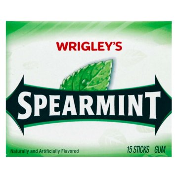 Wrigley's Spearmint Chewing Gum, 15 pc