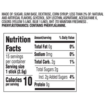 Wrigley's Spearmint Chewing Gum, 15 pc