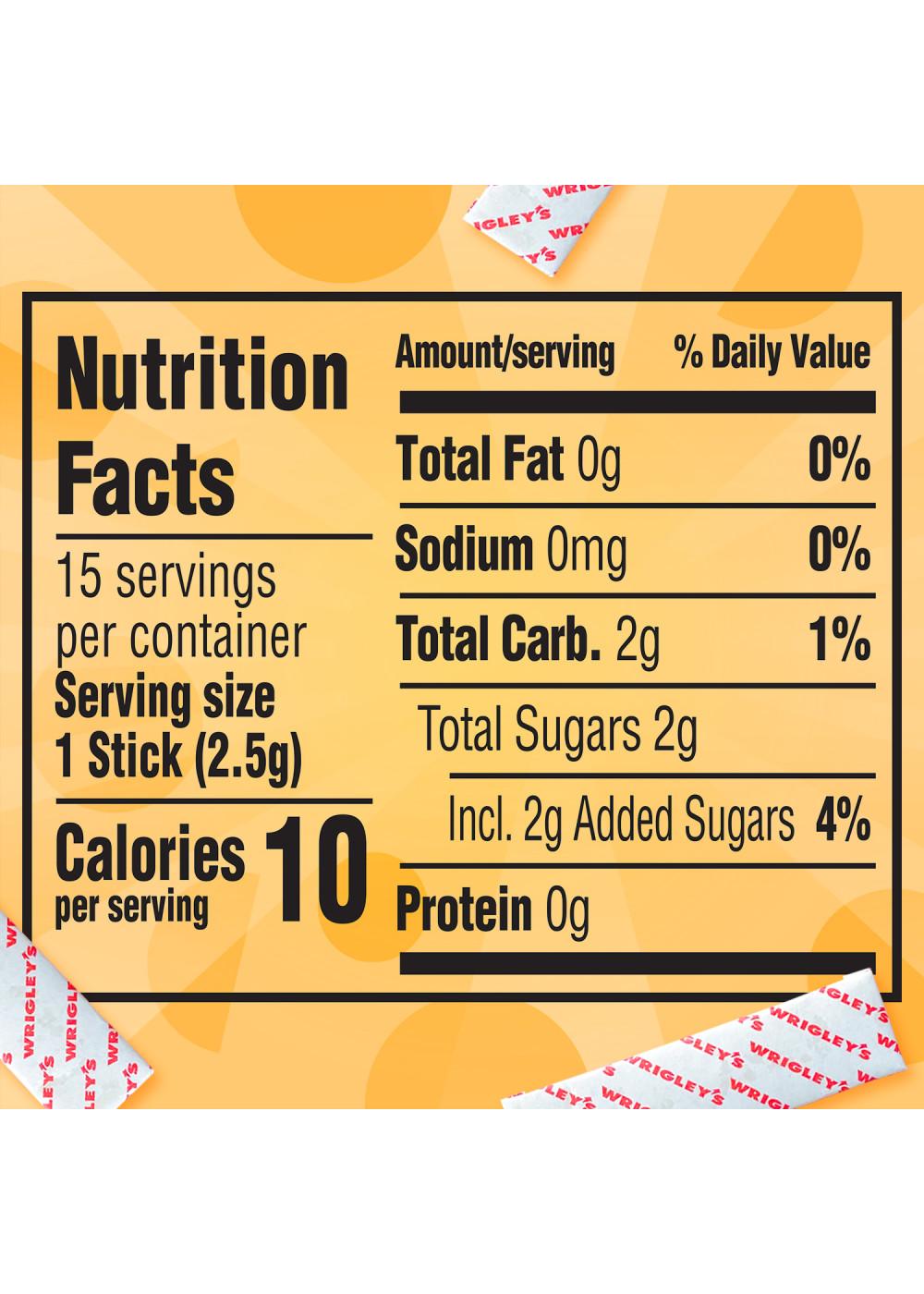 Juicy Fruit Original Chewing Gum; image 8 of 9