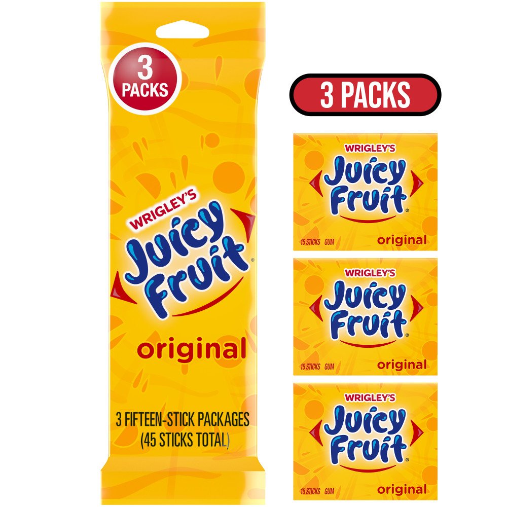 Juicy Fruit Original Bubble Gum Shop Snacks & Candy at HEB