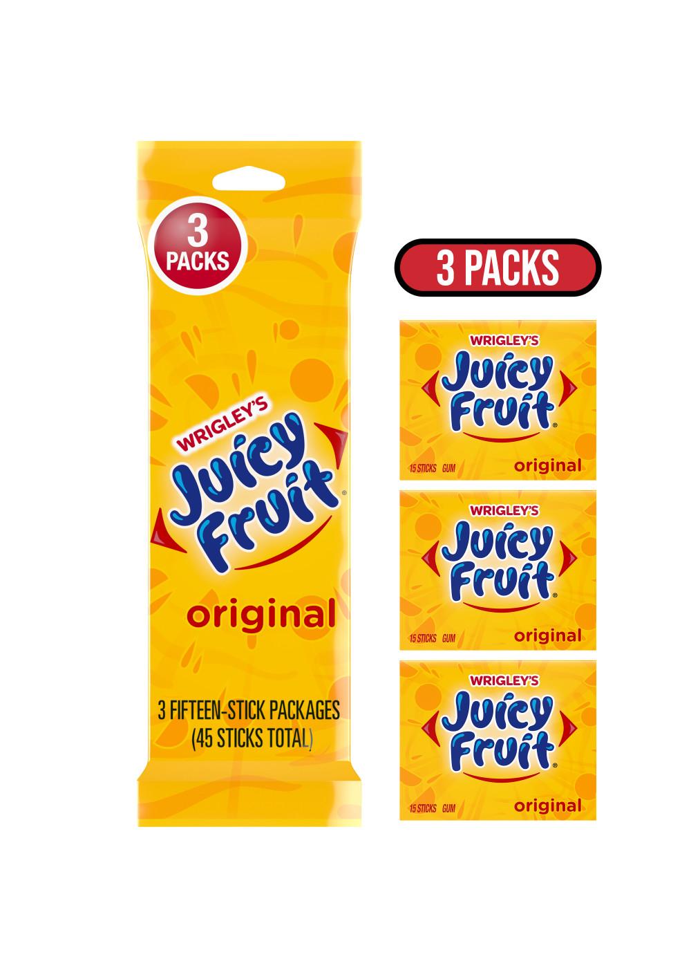 Juicy Fruit Original Chewing Gum - 3 Value Pack; image 1 of 9