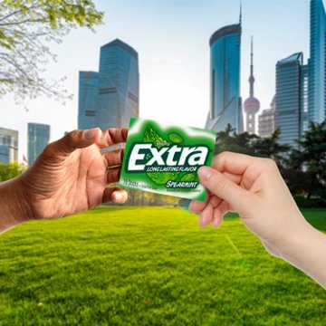 Extra Spearmint Sugar Free Chewing Gum, 3 pk, 45 pc