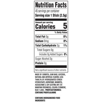 Extra Spearmint Sugar Free Chewing Gum, 3 pk, 45 pc