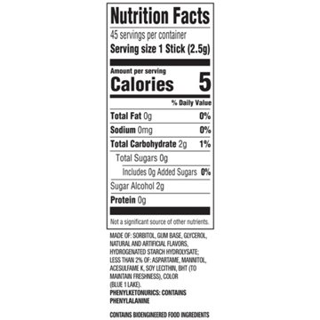 Extra Peppermint Sugar Free Chewing Gum, 3 pk, 45 pc