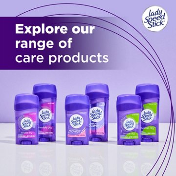 Lady Speed Stick Invisible Dry Deodorant - Shower Fresh , 2.3 oz
