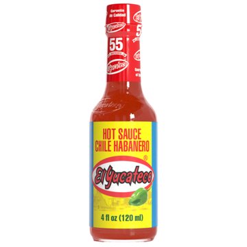 El Yucateco Salsa Picante de Chile Habanero Hot Sauce, 4 oz