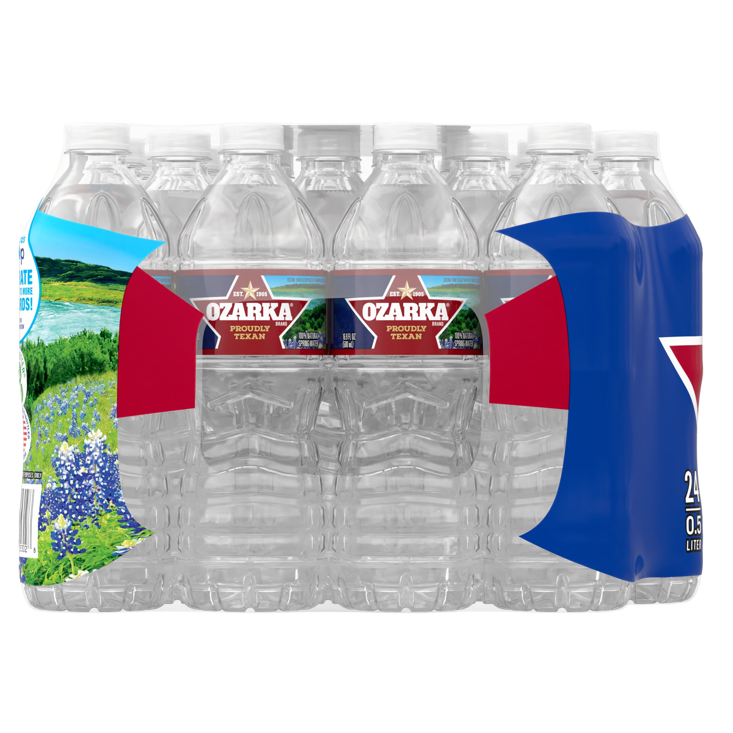 Ozarka 100% Natural Spring Water 23.7 oz Bottles - Shop Water at H-E-B