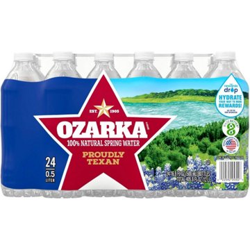 Ozarka 100% Natural Spring Water 24 pk Bottles, 16.9 oz