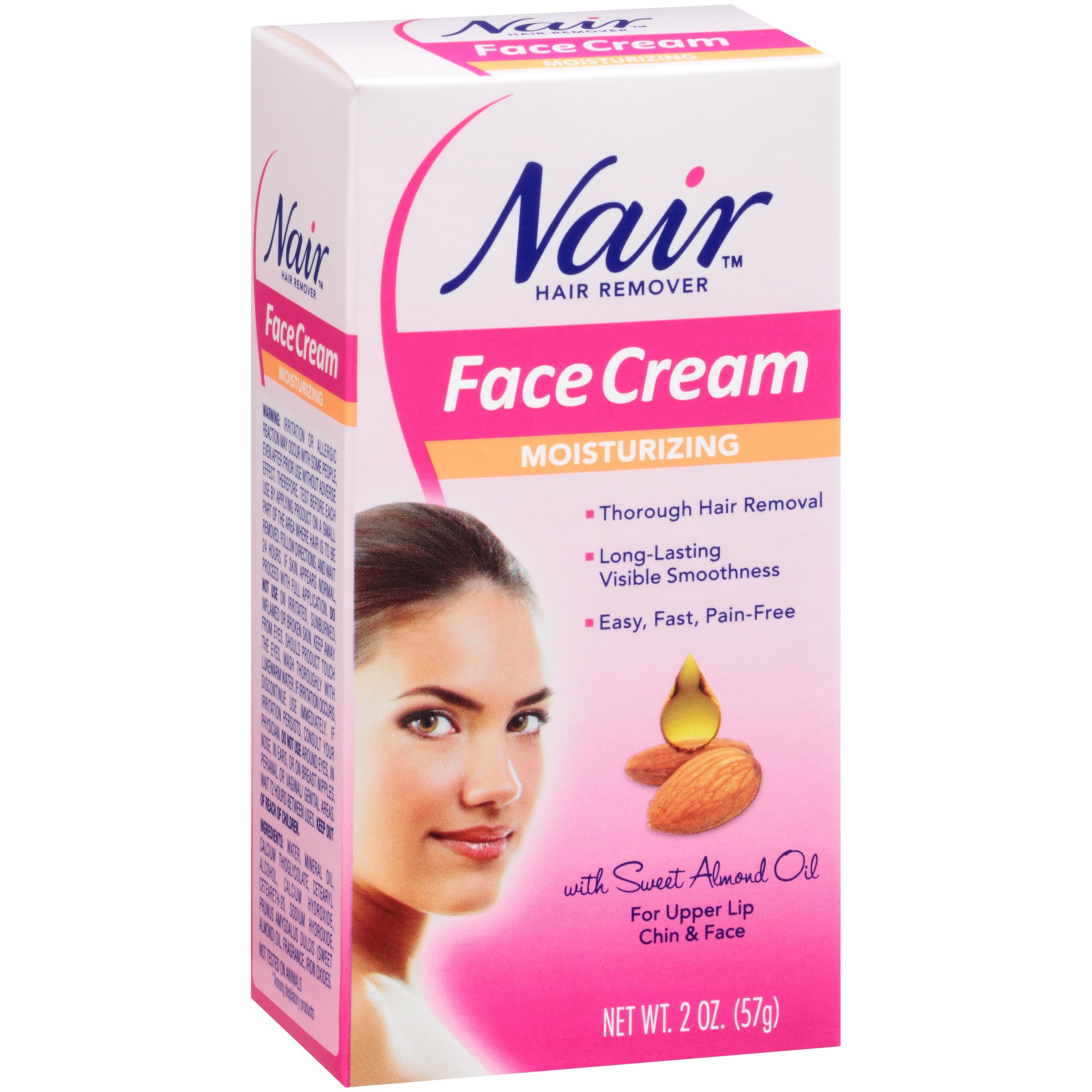 En god ven Saga Faderlig Nair Moisturizing Face Cream Hair Remover - Shop Depilatories & Wax at H-E-B