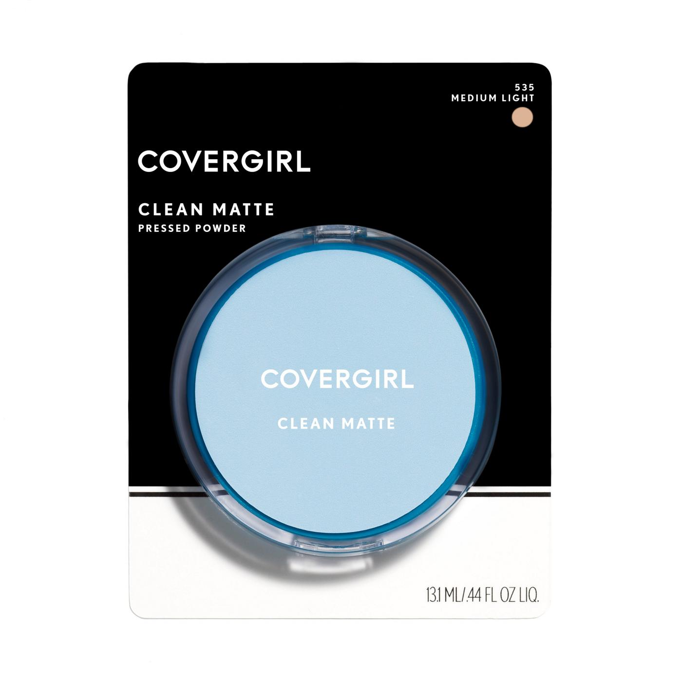 Covergirl Clean Matte Pressed Powder 535 Medium Light; image 1 of 7