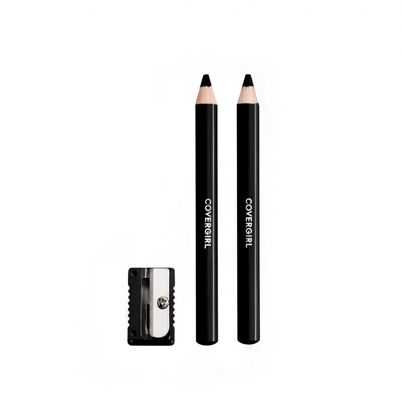 Covergirl Easy Breezy Brow Fill + Define Brow Pencils & Sharpener - 500 Black; image 3 of 5