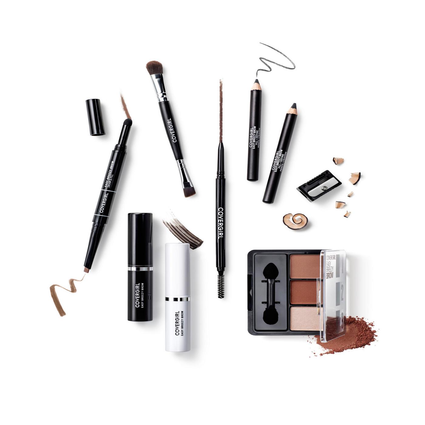 Covergirl Easy Breezy Brow Fill + Define Brow Pencils & Sharpener - 500 Black; image 4 of 5