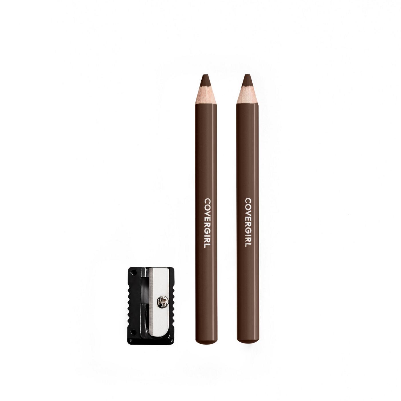 Covergirl Easy Breezy Brow Fill + Define Brow Pencils & Sharpener - 505 Rich Brown; image 3 of 4