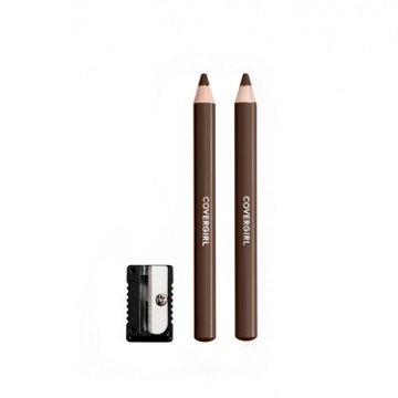 Covergirl Easy Breezy Brow Fill + Define Brow Pencils & Sharpener - 505 Rich Brown, 2 ct