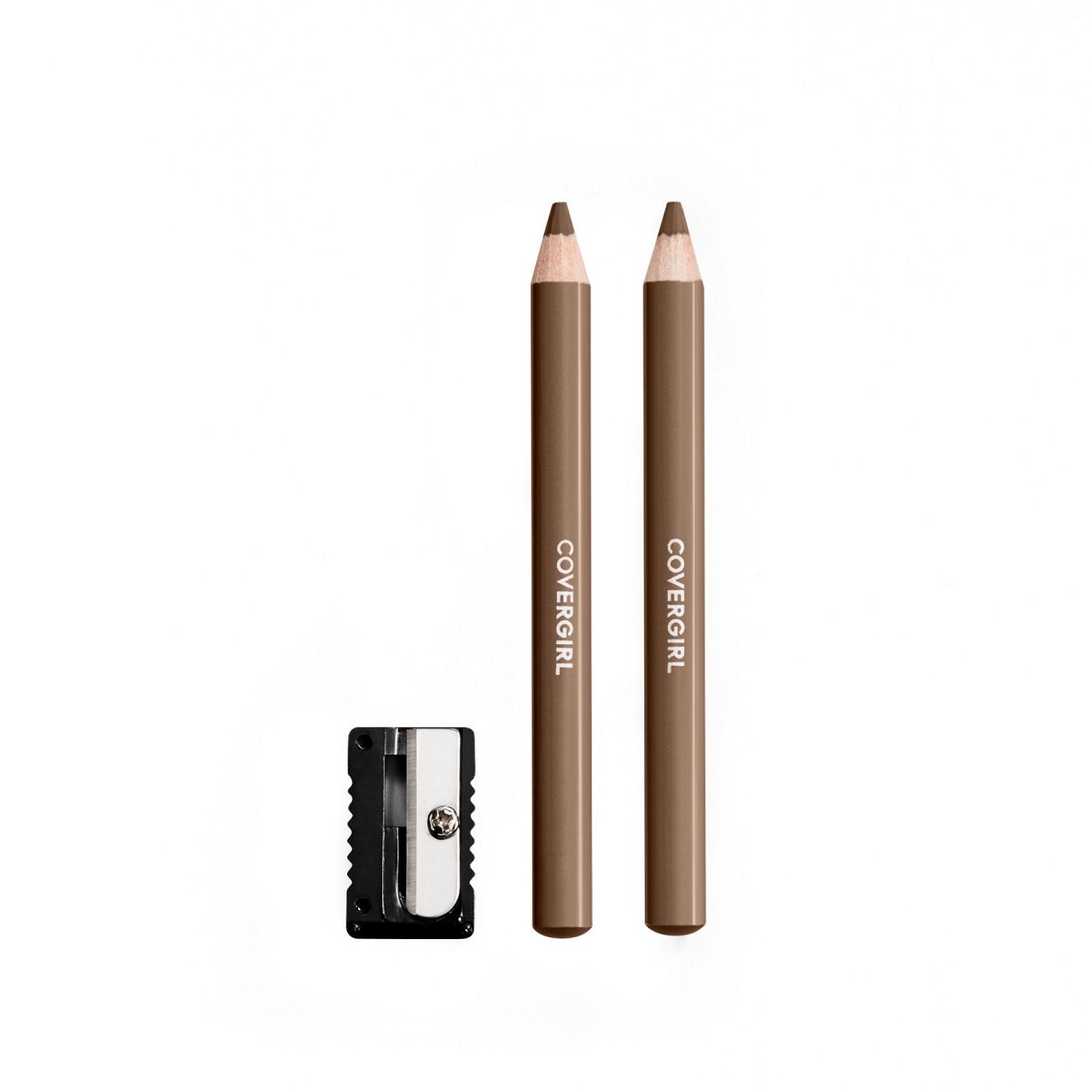 Covergirl Easy Breezy Brow Fill + Define Brow Pencils & Sharpener -  510 Soft Brown; image 4 of 4