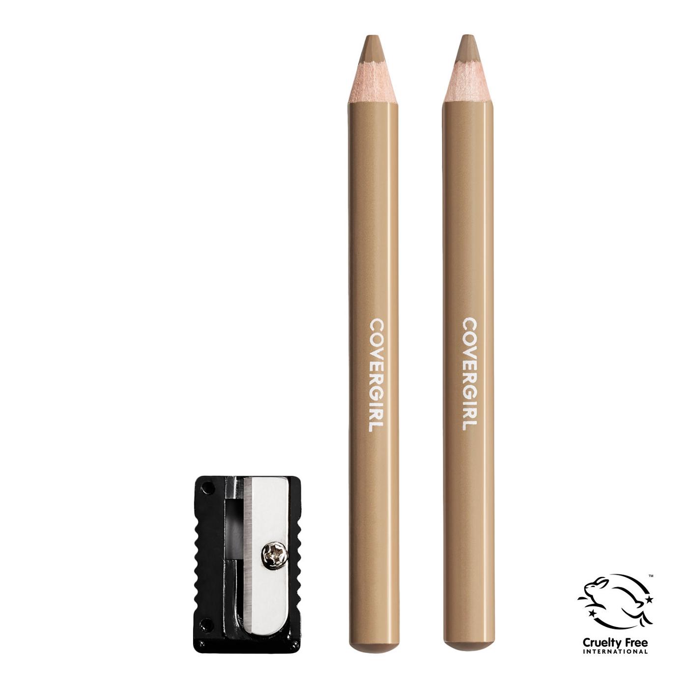 Covergirl Easy Breezy Brow Fill Define Pencils 520 Soft Blonde Shop Brow Pencils And Powder At