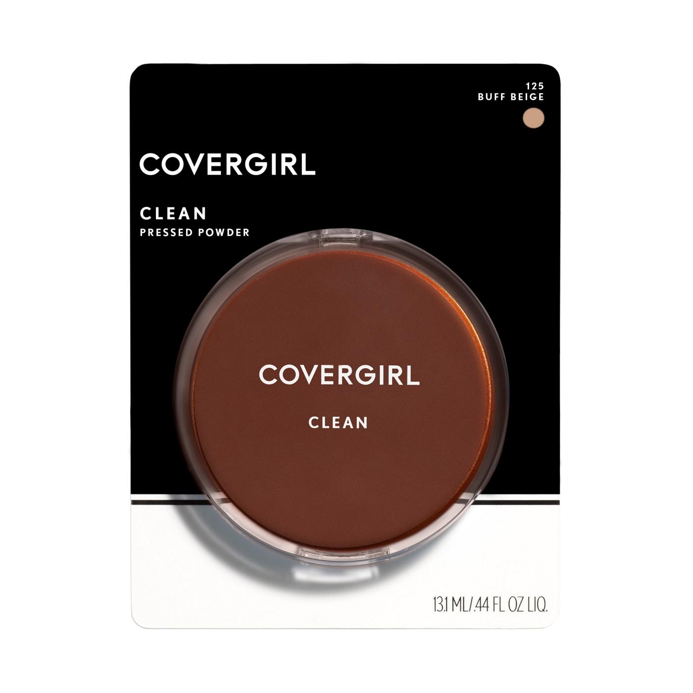 Covergirl Clean Pressed Powder 125 Buff Beige; image 1 of 4