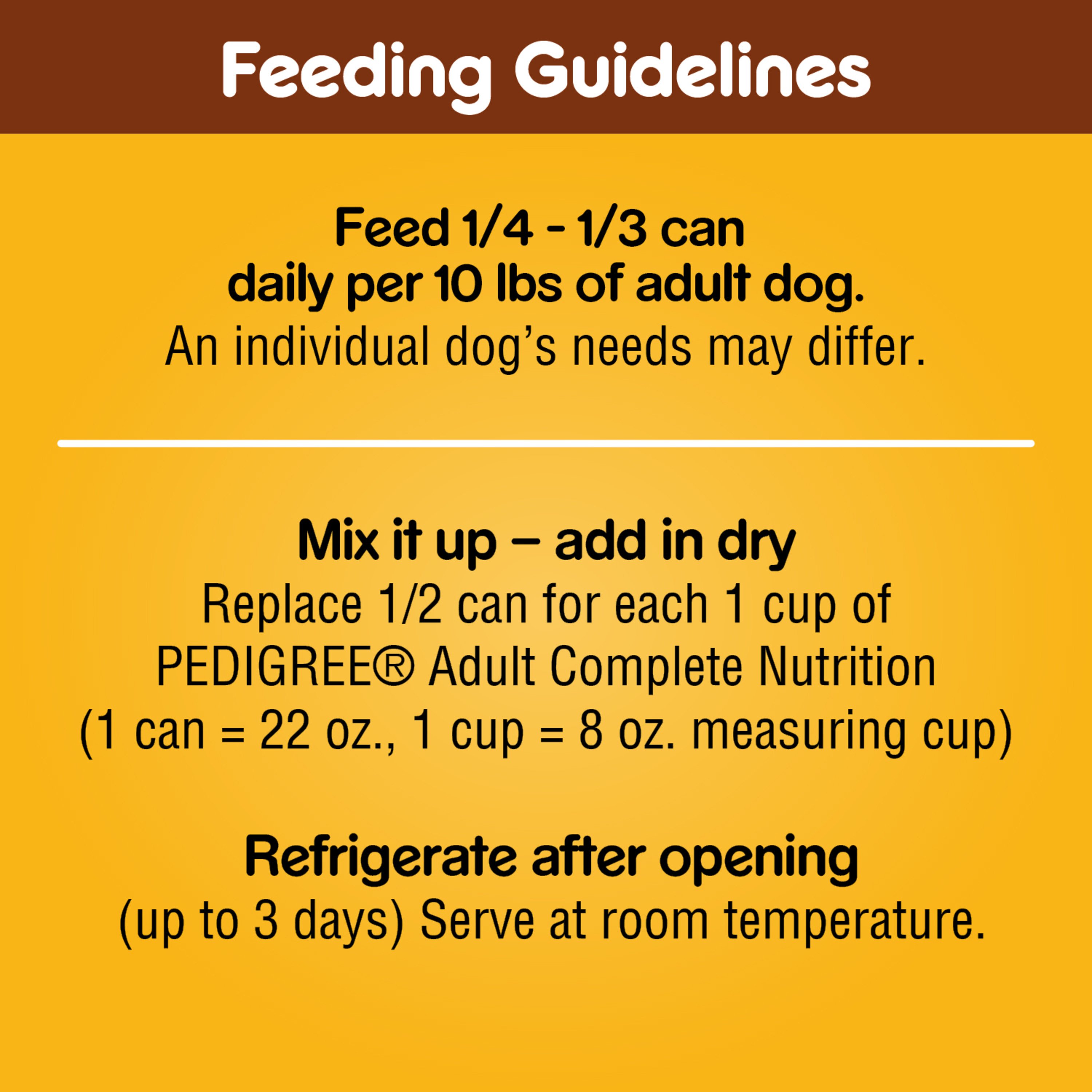 Pedigree canned dog 2024 food 22 oz