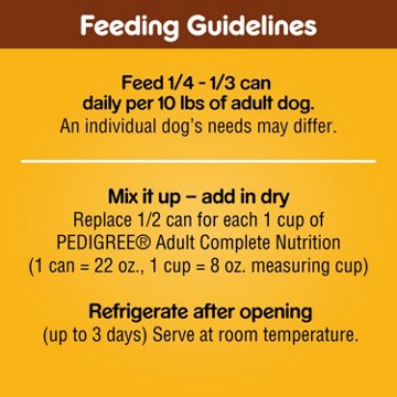 Pedigree Chopped Ground Dinner Adult Wet Dog Food - Beef Bacon & Cheese Flavor