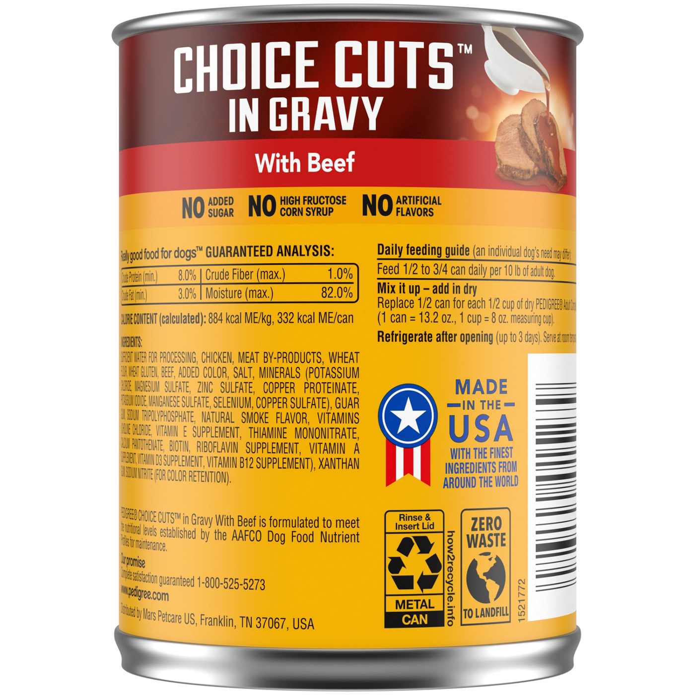 Pedigree Choice Cuts in Gravy with Beef Soft Wet Dog Food Shop Food at H E B