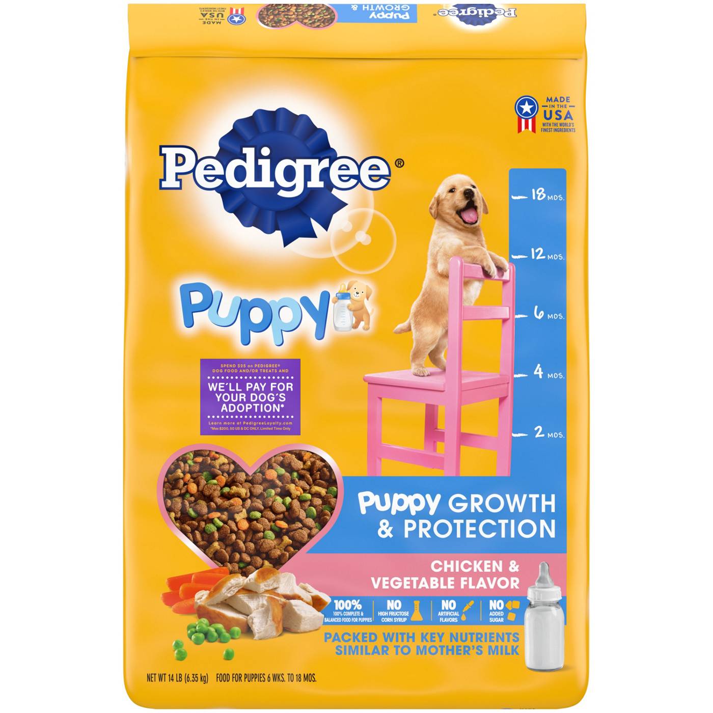 Pedigree Puppy Dry Puppy Food - Chicken Rice and Vegetable Flavor; image 1 of 5