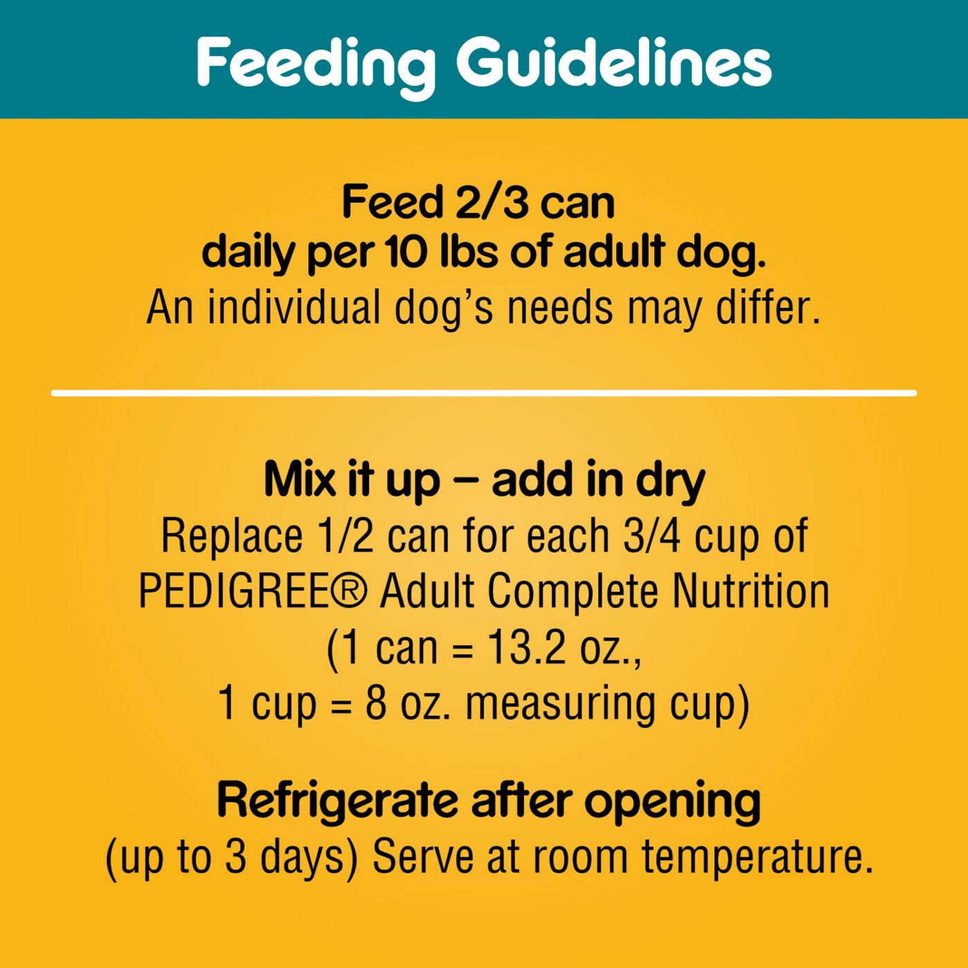 Pedigree Chopped Ground Dinner Chicken & Rice Soft Wet Dog Food; image 3 of 5