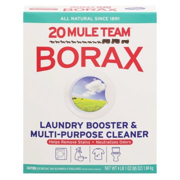 20 Mule Team All Natural Borax Laundry Detergent Booster & Multi-Purpose Household Cleaner, 65 oz