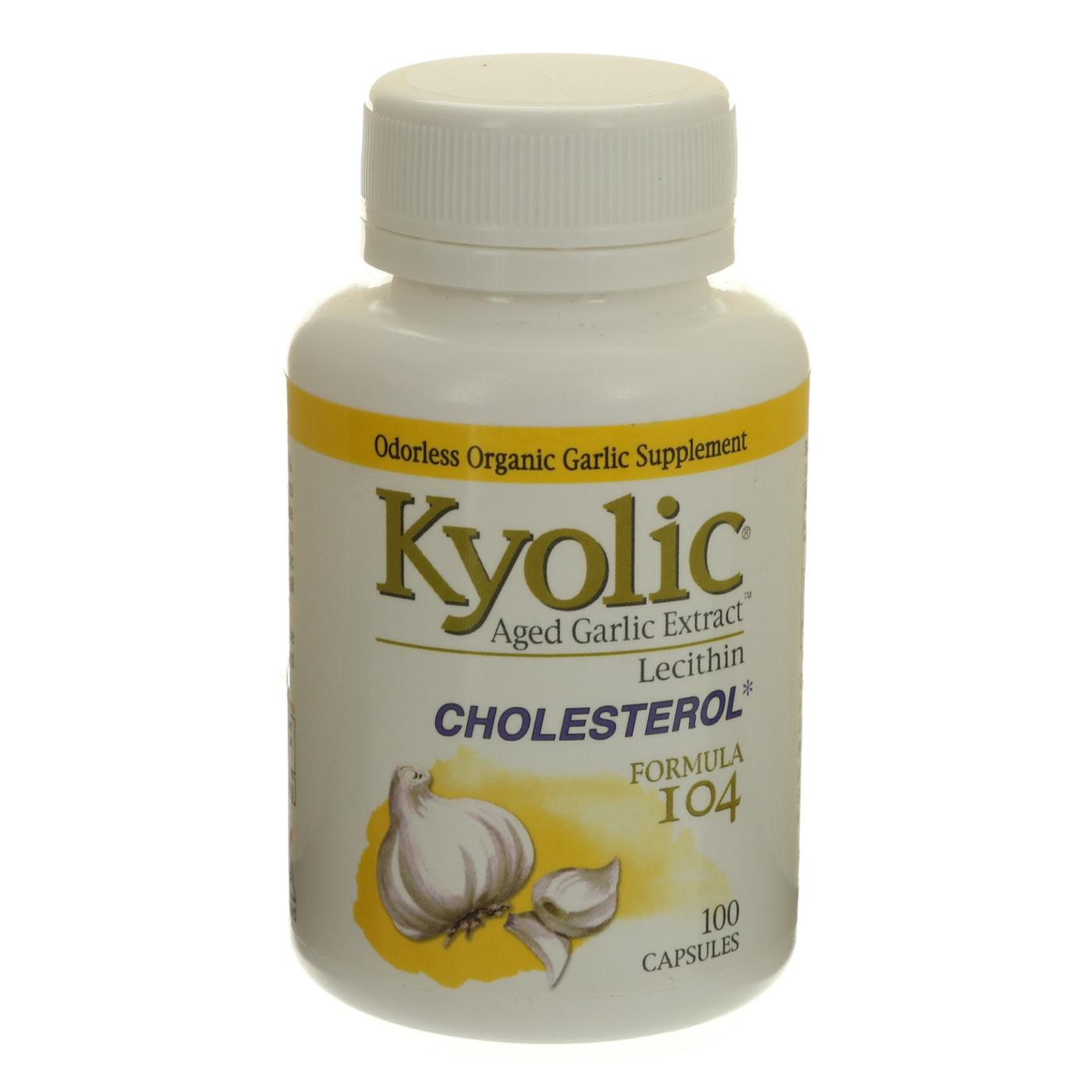 Kyolic Aged Garlic Extract Plus Lecithin Formula 104 Capsules; image 1 of 2
