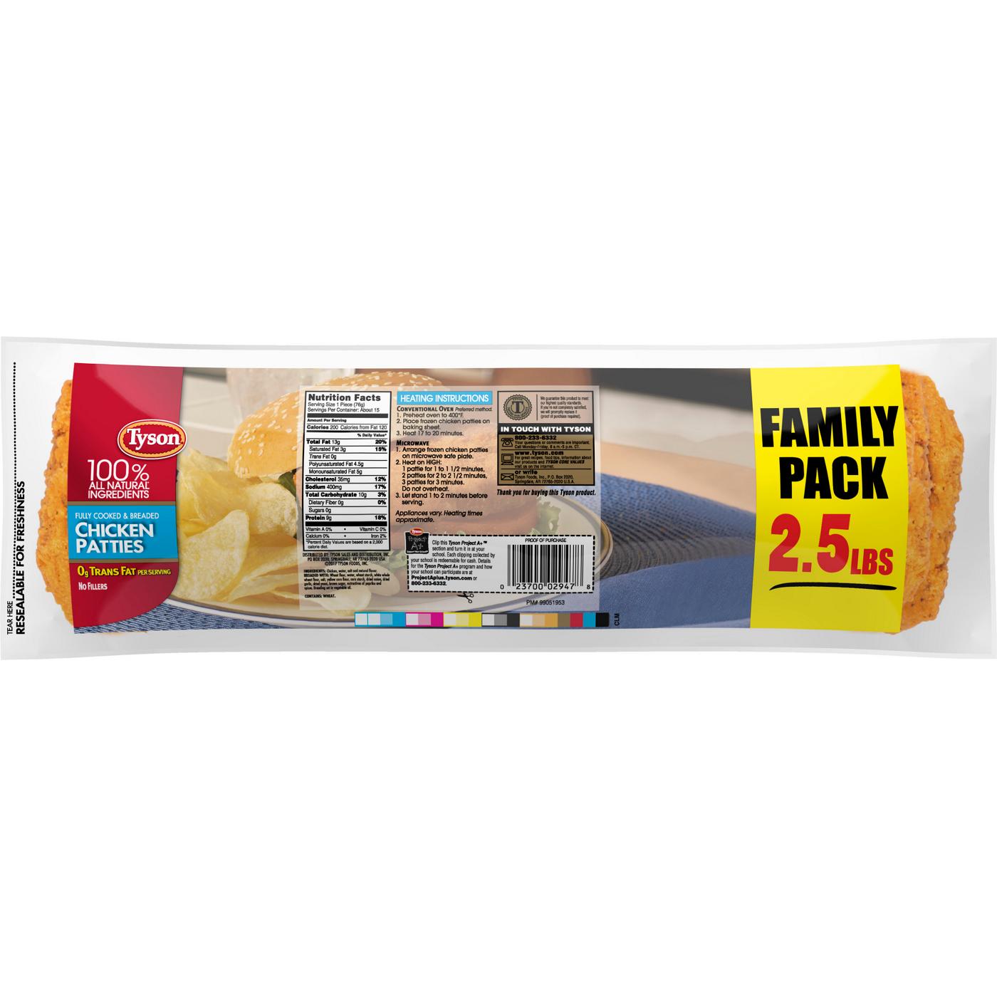 Tyson Fully Cooked Chicken Patties Shop Chicken at HEB