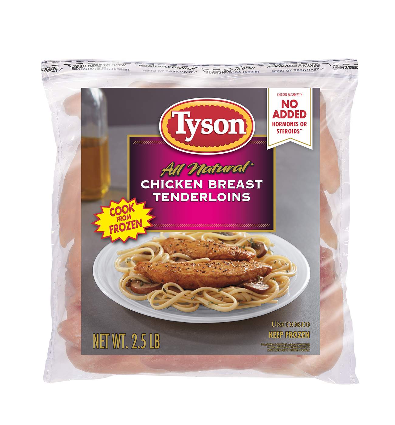 Tyson Frozen Chicken Breast Tenderloins; image 1 of 3