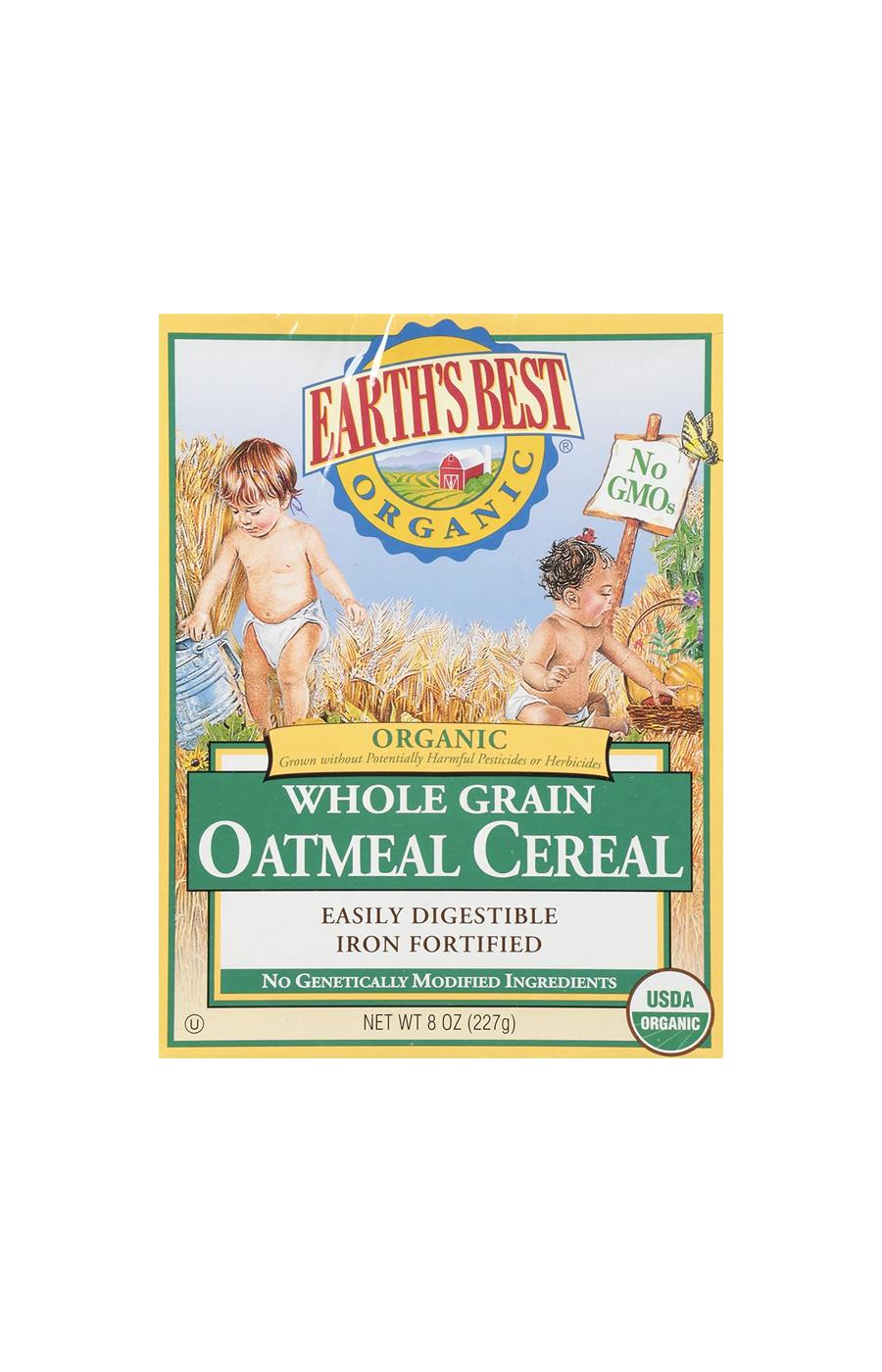 Earth's Best Organic Whole Grain Oatmeal Cereal for Baby; image 1 of 2