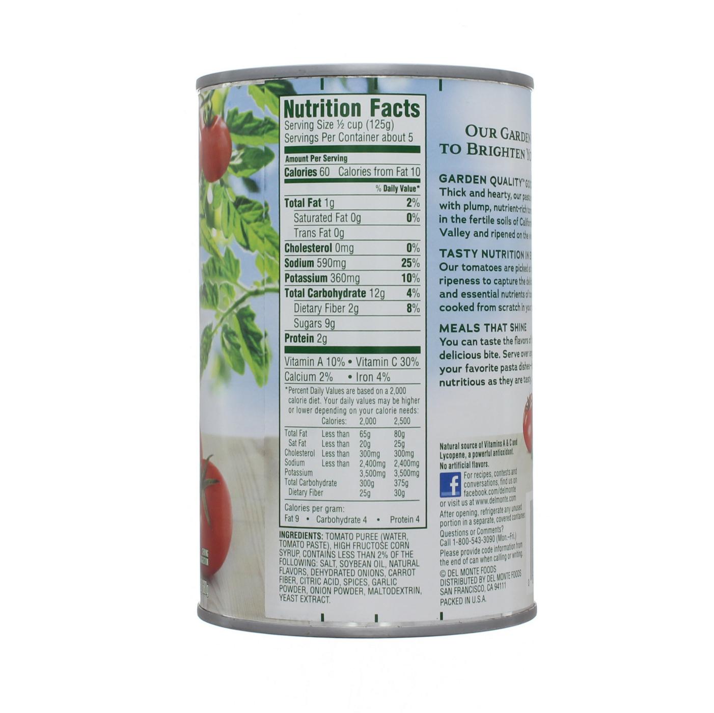 Del Monte Traditional Pasta Sauce; image 2 of 2
