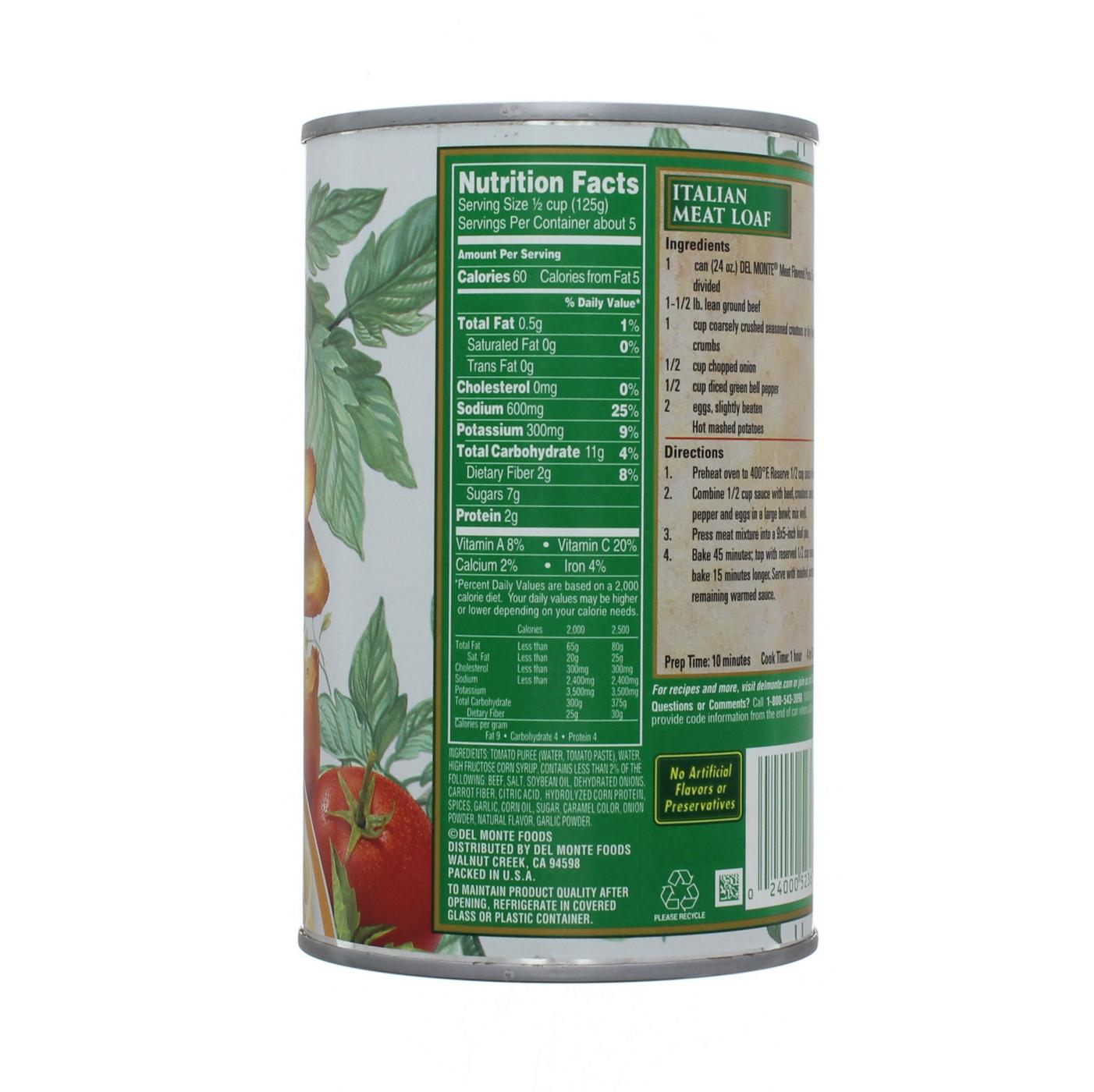 Del Monte Meat Flavored Pasta Sauce; image 2 of 2