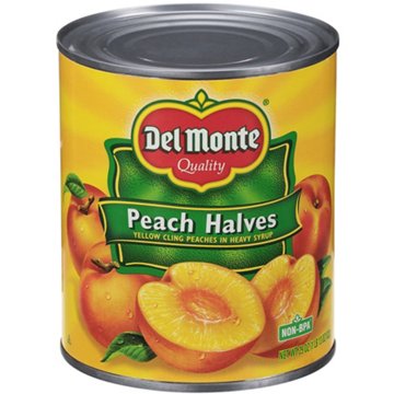 Del Monte Peach Halves in Heavy Syrup, 29 oz