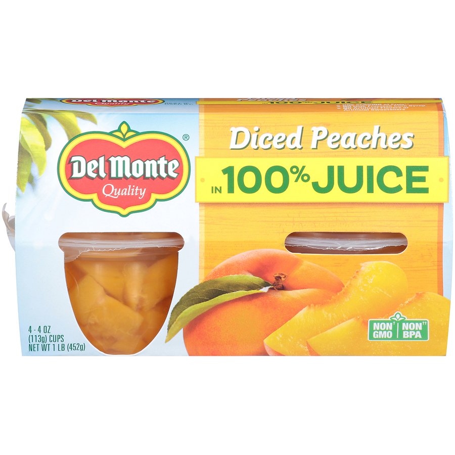 Del Monte Diced Peaches in Juice Shop Fruit at HEB