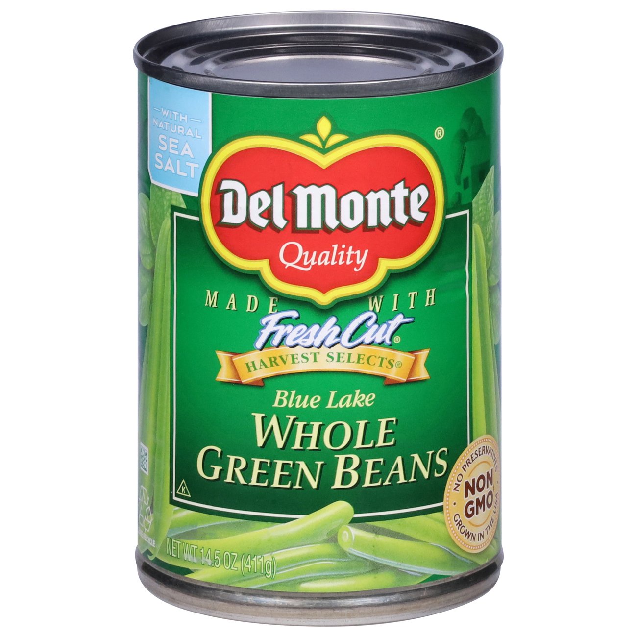 Del Monte Blue Lake Whole Greens Beans Shop Vegetables at HEB