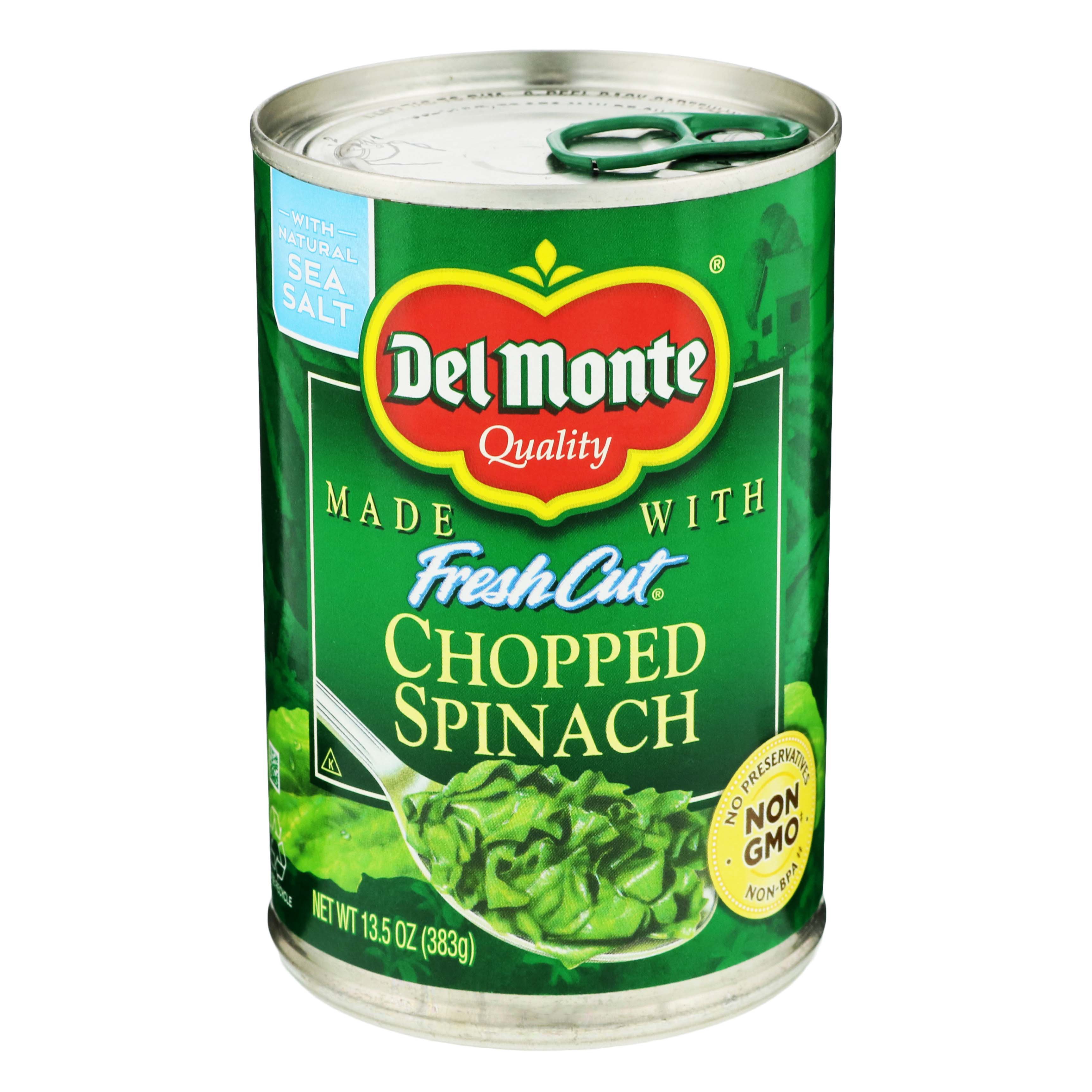Del Monte Chopped Spinach Shop Vegetables at HEB